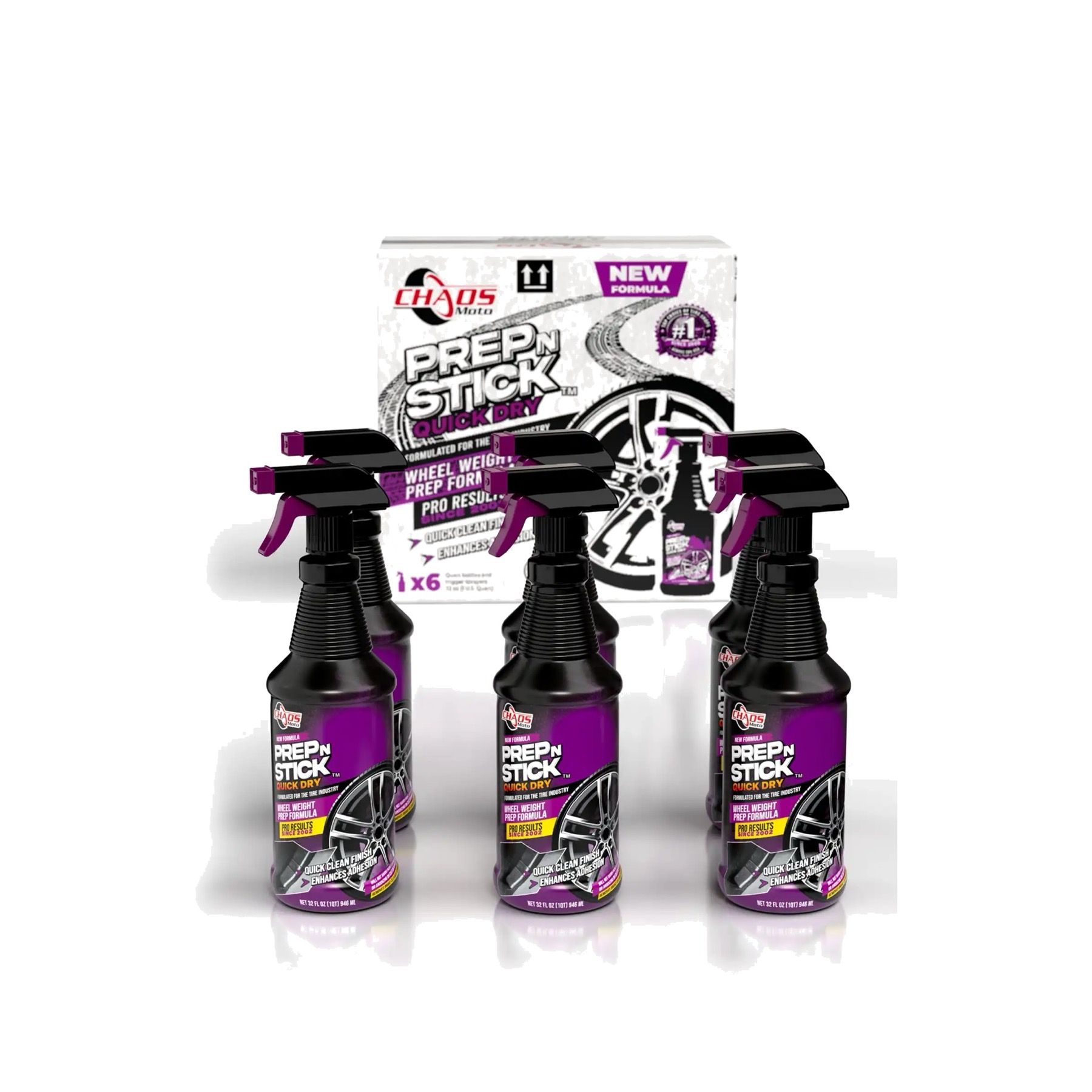 Prep N Stick Quick Dry case with six 32 ounce bottles